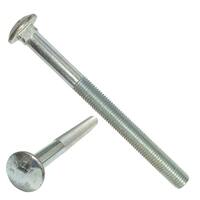 1/2"-13 X 10" Carriage Bolt, (w/ 6" of thread), A307 Grade A, Zinc